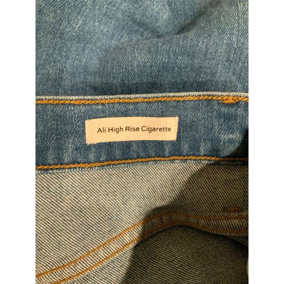 Frame Medium Wash Ali High Rise Cigarette Skinny Blue Jeans, Size 26 - Picture 8 of 10